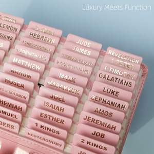 Onglets autocollants en cuir pour <span class=keywords><strong>Bible</strong></span> d'étude, index de livre pour l'<span class=keywords><strong>Ancien</strong></span> <span class=keywords><strong>et</strong></span> le <span class=keywords><strong>Nouveau</strong></span> <span class=keywords><strong>Testament</strong></span>, autocollants - Product Image 3