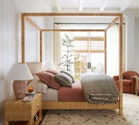 Ev dekoratörler koleksiyonu Rattan komidin Minimalism Rattan komidin yatak odası otel için