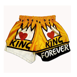 Pantalones Cortos de Muay Thai, MMA y Kickboxing Hechos a Medida, de Algodón/Poliéster, Estilo Urbano, Cintura Elástica, Transpirables y de Secado Rápido - Product Image 4