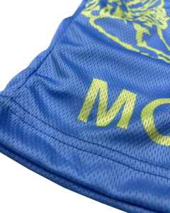 Vêtements deux-pièces à la mode d'été pour hommes de grande taille, t-shirt en coton délavé à l'acide et short en maille, tissu éponge respirant - Product Image 5