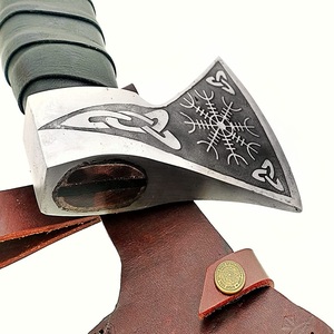 Wholesale Customized OEM ODM Cutlery Factory Damascus High Carbon Steel Camping Hatchet <b>Axe</b> Damascus <b>Axe</b> Head Wood <b>Handle</b> <b>Axe</b> - Product Image 6