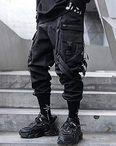Pantalones Tácticos Techwear para Hombre con Tirantes - Joggers Cargo Estilo Urbano |   Fabricación Personalizada al por Mayor - Product Image 5
