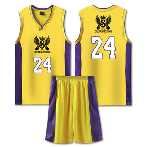 Jeux de basket-ball personnalisés ensembles de maillots de basket-ball pour hommes uniformes vêtements de sport respirants maillot de basket-ball d'entraînement des jeunes du collège - Product Image 1