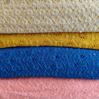 Tissu textile indien brodé en rayonne tissé Offre Spéciale pour la fabrication de robes Fabricant d'approvisionnement en gros compétitif