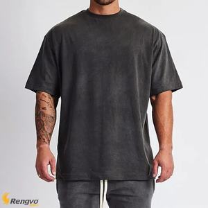 เสื้อยืดผ้าฝ้ายโอเวอร์ไซส์สำหรับผู้ชายขนาดใหญ่พิเศษผ้า100% อย่างเป็นทางการแบบสั่งทำ - Product Image 4