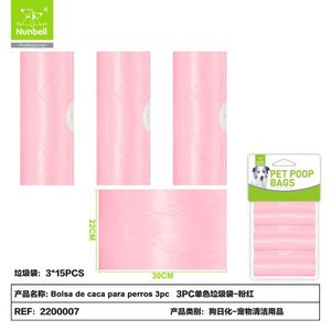3 Rotoli di Sacchetti per Rifiuti di Cani per lo Smaltimento dei Rifiuti degli Animali Domestici - Product Image 1