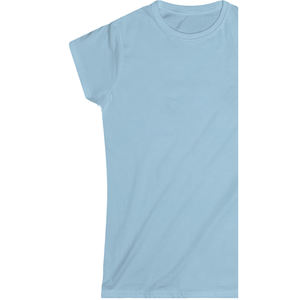 Camiseta de Algodón Orgánico Ecológica Personalizada para Mujer, Cuello Redondo, Manga Corta, Lisa, Transpirable, con Estampado en Relieve, Talla XS - Product Image 6