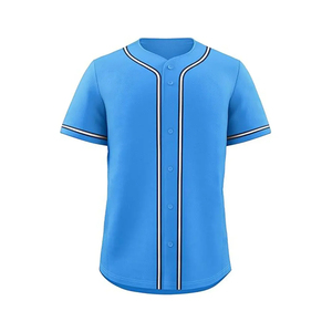Maillots de baseball à manches courtes personnalisés bouton vers le bas Hipster Hip Hop uniformes vierges OEM ODM vente en gros en vrac - Product Image 3