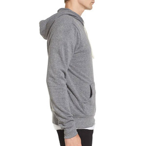 Sudadera con capucha de peso pesado personalizada para hombre, sudadera de algodón de gran tamaño, ropa de calle gris teñida Lisa para invierno - Product Image 3