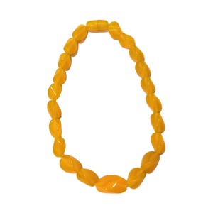 งานหัตถกรรมคุณภาพพรีเมี่ยมกันน้ำเครื่องประดับแฟชั่นทำมือลูกปัดเรซินสีเหลืองอำพันชุดต่างหูสร้อยคอในสไตล์นางฟ้า - Product Image 2