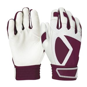 Guantes de bateo de béisbol de cuero suave de alta calidad, Palma antideslizante ligera para partidos de entrenamiento de equipos, fabricante de confianza - Product Image 1