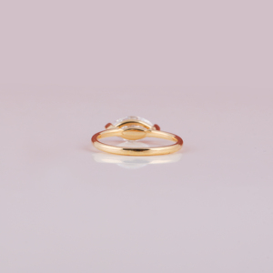 Solitaire Marquise Cut Lab Grown Diamond Claw Setting Trendy Ring Elegant Design Lab Diamond Wedding Ring 14KT Yellow Gold - Product Image 3