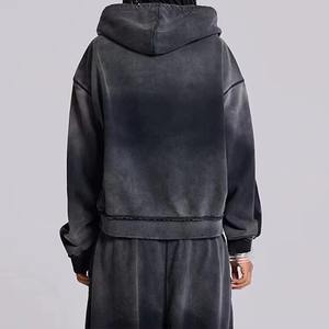 ชุดเซ็ตสเวตแพนท์ทรงตรงผ้าเฟรนช์เทอร์รี่คุณภาพสูงสำหรับผู้ชาย พิมพ์ลายตามสั่ง ชุดสเวตสูทฟอกสีคุณภาพสูงสำหรับผู้ชาย - Product Image 6