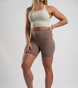 Custom Workout Shorts for Women Stretch, Anti-Camel <b>Toe</b>, Butt Lifting Yoga Shorts | OEM/ODM Activewear Supplier - Product Image 4