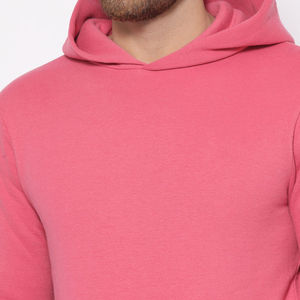 Básicos de alta calidad, mezcla de algodón Tallas grandes Streetwear Sudaderas con capucha Ropa sólida Sudadera con capucha con logotipo personalizado Sudaderas con capucha para hombre - Product Image 5