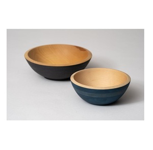Vajilla de madera de alta demanda, hermoso diseño esmaltado, cuenco para servir comida de cocina, calidad de exportación en la India - Product Image 3