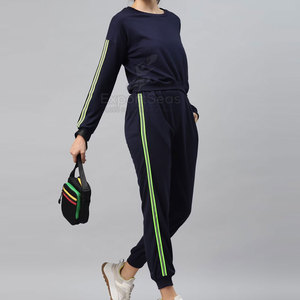 Conjunto de chándal de invierno de buena calidad para mujer, conjunto de chándal de manga larga con diseño de dos piezas - Product Image 4