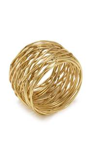 Anillo de Servilleta de Metal Artístico que Ofrece un Atractivo Distintivo para Decoraciones de Mesa Especiales en Festivales y Celebraciones - Product Image 2