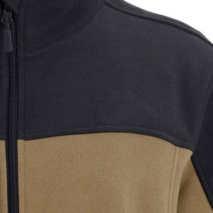 Veste polaire en toile à fermeture éclair intégrale pour homme, performance thermique, couche intermédiaire, anti-boulochage, poids lourd, 240 GSM, manteau d'automne, fabrication avant - Product Image 6