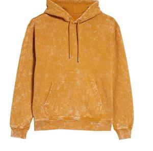 Sudadera con capucha de algodón 100% personalizada para hombre lavada con ácido Logotipo frontal suave y ligero MOQ bajo para el trabajo o el precio de venta para hombres - Product Image 2