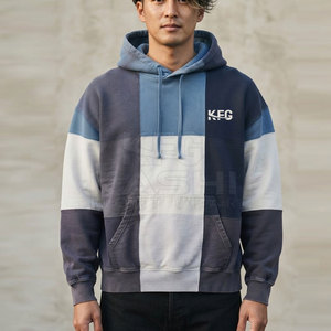 เสื้อฮู้ดดี้ผู้ชายแบบหนาพิเศษ สไตล์วินเทจ ล้างสีแบบแอซิดวอช ผ้าฝ้าย ทรงปกติ มีกระเป๋า ผ้าฟลีซ สตรีทแวร์ ผลิตตามสั่งจากโรงงาน - Product Image 3