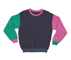 Venta al por mayor de alta calidad logotipo personalizado bloque de color sólido niños de manga larga niños pequeños sudaderas - Product Image 2