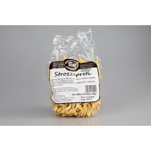 Tissi 250g X 12 Piezas Pasta Strozzapreti Friuliana Hecha a Mano con Forma Especial, Trigo Duro con 25% de Huevo - Product Image 1