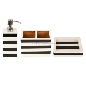 Producto de calidad Incrustaciones de resina de hueso Diseño de Marrakech Accesorios de baño Juego de baño de 8 piezas Juego de baño hecho a mano - Product Image 6