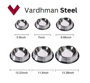 Artículos de Venta Caliente 2025, Platos de Acero Inoxidable para Perros, Plato Antideslizante para Comida de Mascotas para Gatos y Aves, para Viajes y Alimentación - Product Image 4