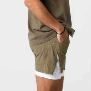 Pantalones Cortos Deportivos de Secado Rápido para Hombre 2025, Pantalones Cortos para Correr, Trotar, Entrenar, Gimnasio, Ligeros, Transpirables, 100% Algodón - Product Image 3