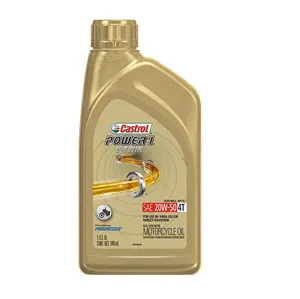 Castrol Power 1 V-Twin 4T 20W-50 Full Synthetic Motorcycle Oil, 1 Quart