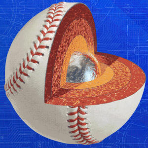 Pelota de béisbol de cuero en Blanco oficial personalizada - Product Image 6