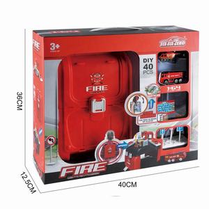 Mochila portátil de plástico para regalo de cumpleaños, mapa de aleación, helicóptero, motor de bomberos, camiones, coches, garaje, camión, estacionamiento, <span class=keywords><strong>juguete</strong></span> - Product Image 6