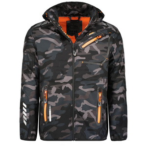 Vêtements de voyage de luxe classiques vêtements d'extérieur vêtements d'hiver veste Softshell pour hommes veste à capuche réglable coupe-vent de haute qualité pour hommes - Product Image 2