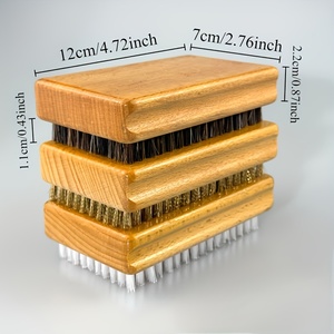 Brosses à cire <span class=keywords><strong>pour</strong></span> snowboard en <span class=keywords><strong>bois</strong></span> 12*7cm, avec poils en cuivre, nylon et crin de cheval, <span class=keywords><strong>pour</strong></span> <span class=keywords><strong>le</strong></span> nettoyage, <span class=keywords><strong>le</strong></span> polissage et <span class=keywords><strong>le</strong></span> dégraissage des équipements de snowboard - Product Image 2