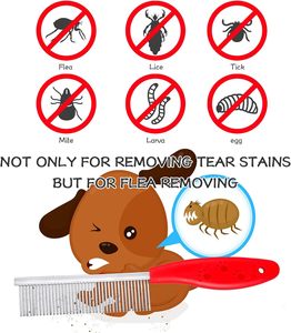 Kit de Aseo para Mascotas de Acero Inoxidable con Peines Desenredantes, Cepillo y Peine para Eliminar Eficazmente los Nudos en Perros, Gatos y Caniches - Product Image 5