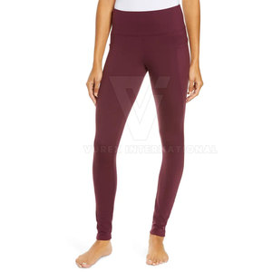 Women's Custom Logo Breathable Yoga <b>Pants</b> Mid Waist Casual Leggings Custom Colors OEM Service Available Spandex/Polyester All - Product Image 2