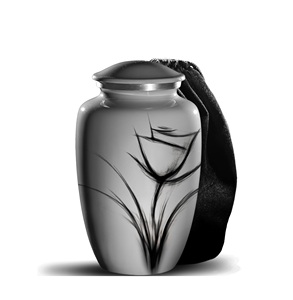 Urnas personalizadas para cenizas humanas, urna funeraria de cremación para cenizas para mujeres y hombres, urna decorativa elegante Rosa gris, tamaño personalizado - Product Image 1