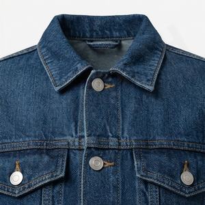 Chaqueta Vaquera de Moda para Hombre, Estilo Informal, Manga Larga, Solapa, Invierno, Estilo Urbano, Logotipo Frontal Personalizable - Product Image 4