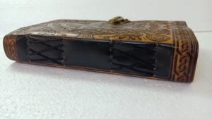 Hecho a mano personalizado profundo en relieve de cuero diario estrella en relieve portátil y hecho con papeles de algodón - Product Image 3