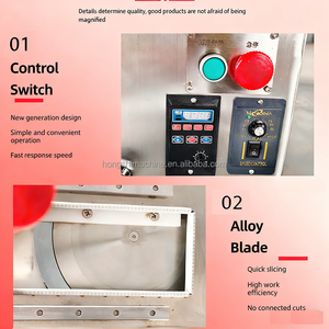 Machine de découpe de viande commerciale automatique en acier inoxydable pour la découpe de viande fraîche, la découpe en bandelettes de bœuf, de <span class=keywords><strong>poulet</strong></span>, usine de transformation de la viande - Product Image 4