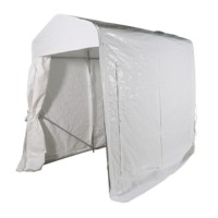 HONGTENG HTC-5x8 Tente de rangement pliable moderne et simple pour l'extérieur 5' X 8' en acier revêtu de PVC imperméable abri portable pour vélo moto