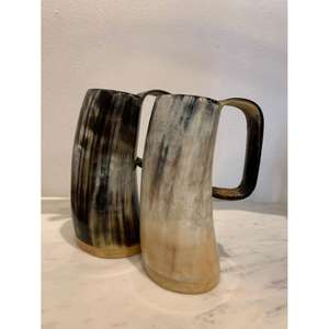 Taza de cuerno vikingo de estilo americano, precio al por mayor, vasos de cerveza decorativos artesanales naturales para fiestas de Bar, taza de uso de viaje - Product Image 5