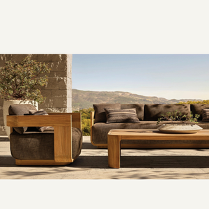 Table rectangulaire écologique en bois résistant aux termites, au style simple et moderne, adaptée à une utilisation en extérieur - Product Image 5