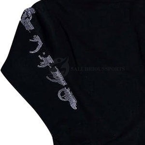 Dernière conception – Sweat à capuche confortable pour femme, doublé, orné de strass, en polaire coupe-vent, grande taille, imprimé hiver, longueur standard - Product Image 6