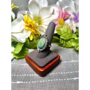 Daniel Benally Fine Jewelry Kingman Turquoise & Sterling <b>Silver</b> <b>Statement</b> <b>Ring</b> Bezel Setting Size 9.25 Everyday Wear - Product Image 3