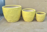Nouvelle conception, style classique, pots à fleurs en céramique sculptés à la main multicolores pour jardin d'intérieur, maison, hôtel et décoration de sol, Vietnam