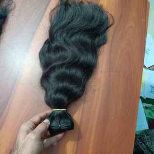 Nueva fábrica de alta calidad 100g indio Remy Hair Weft Genius Wefts agua y estilo de onda profunda de alta calidad 100% cabello humano - Product Image 6