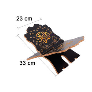 Rehel en bois bicolore avec gravure de calligraphie arabe, alliant magnifiquement tradition et artisanat - Product Image 2