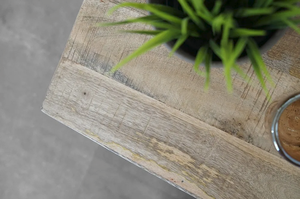 Mesita de noche de madera y metal de diseño moderno Cambridge para dormitorio, sala de Estar, comedor, uso en hoteles - Product Image 2